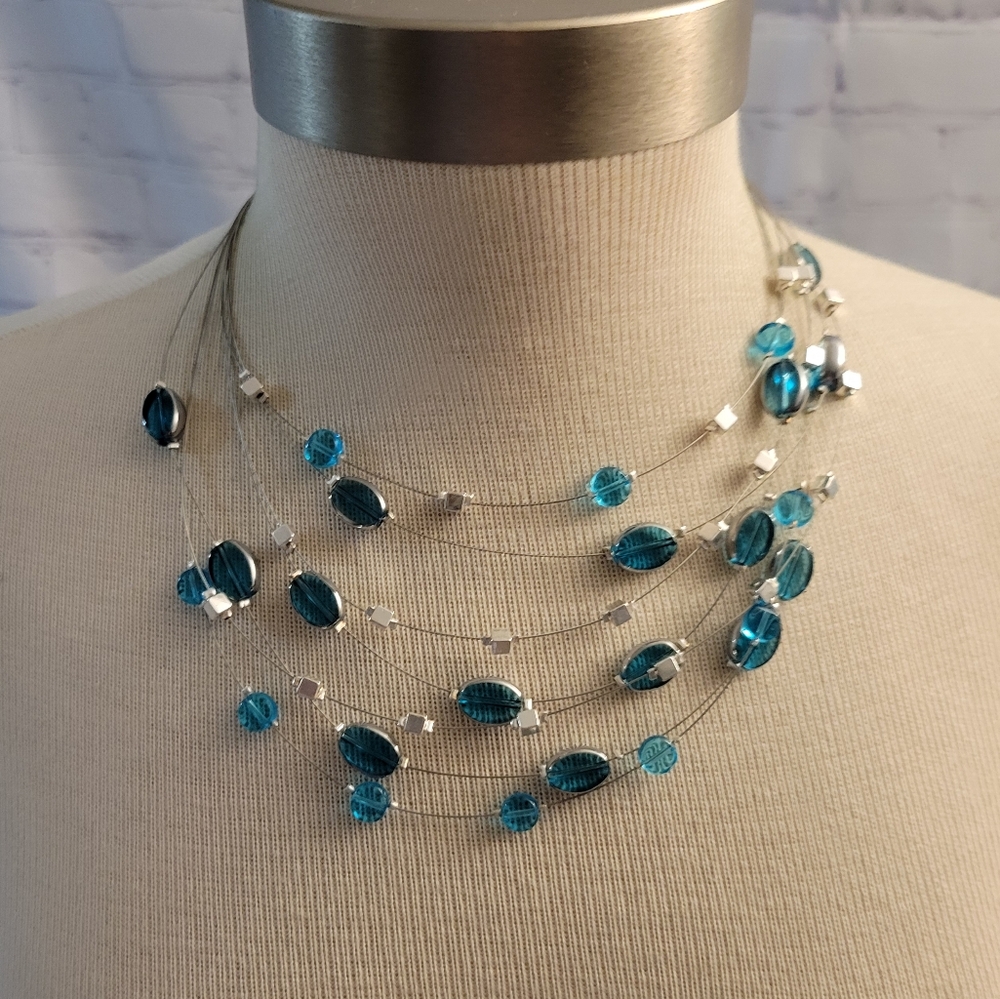 Crystal Collection Layered Necklace NWT